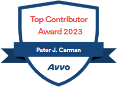Top Contributor Award 2023 | Peter J. Carman Avvo