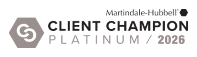 Martindale-Hubbell Client Champion Platinum 2026